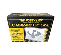The Hobby Lair Deluxe Acrylic Case Compatible with Pokemon Charizard UPC | Sliding Secure Mag Lock Top | Thick 6mm Protection