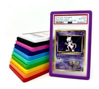 The Hobby Lair Elite Bumper Guard for PSA Graded Cards ONLY | New Stackable Design | Ultimate Edge Protector | Purple Slab Shield [1 Pack]