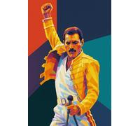 The Hobby Planet F Mercury Diamond Painting Kits for Adults Freddie M Diamond Art Square Drill Arts and Crafts for Adults, Mercury Merchandise DIY Diamond Dots F Mercury Gifts (30x40cm-MP106, Square)