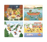 The Holidays Puzzle - Set of 4 Multicoloured one size
