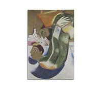 The Holy Coachman by Marc Chagall Painting Art Poster Art Print Wall Photo Paint Hanging Picture Family Bedroom Decor 12x18inch(30x45cm)