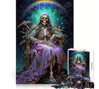 The Holy Death Santa Muerte 1000 Piece Jigsaw Puzzle for Teenagers Reason Skill Toy Stress Free Exact Cut Lovely Present (50x75cm)