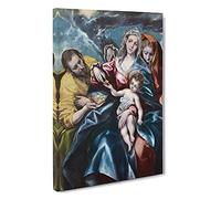 The Holy Family By El Greco Canvas Print | Gallery Wrapped 30mm Frame Wall Art | 30x20 inches | Ready to Hang | Classic Picture | Living Room Bedroom Lounge Office