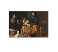 The Holy Family with A Little Bird Bartolome Esteban Murillo Poster Canvas Art Poster And Wall Art Picture Print Modern Family Decor Posters 16x24inch(40x60cm)