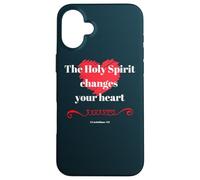 The Holy Spirit Changes Your Heart 2 Corinthians 3:3 Case for iPhone 16 Plus
