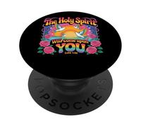 The Holy Spirit Will Come Upon You Luke 1:35 PopSockets Adhesive PopGrip