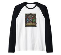The Holy Trinity Bench Squat Deadlift Funny Powerlifting Raglan Baseball Tee