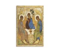 The Holy Trinity By Andrei Rublev Print Poster Poster Painting Canvas Wall Art Living Room Posters Painting 08x12inch(20x30cm)