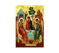 The Holy Trinity - The Unknown God Nordic Catholic Church Painting Poster Bedroom Canvas Decor Print Wall Art Office Room Aesthetic Decor Gift Unframe