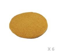 The home deco factory Chair cushion HONORE X6 in Yellow Diam 34 cm