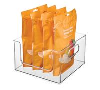 The Home Edit by iDesign Stackable Open-Front Storage Bin with Handles - Clear