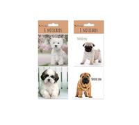 The Home Fusion Company 8 Small Note Dog Notecards Thank you/Blank Sent At Random