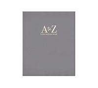 The Home Fusion Company A - Z Index Leather Cover Executive Padded Address Book Assorted Colours