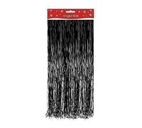 The Home Fusion Company Black Christmas Xmas Decoration Angel Hair Tinsel Shredded Tinsel Decorate Tree