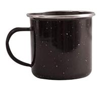The Home Fusion Company Black Enamel Camping Equipment - Individual Mug Plate Bowl Or Set Hiking Fishing