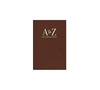 The Home Fusion Company HomeSuper Slim Leather Look Executive Padded A - Z Tabs Address Book Brown Good Size