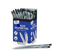 The Home Fusion Company Smooth Write Retractable Black Ink Pens Various Quantities Work Office School
