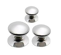 The Home Fusion Company Victorian Chrome Plated Door Knob Knobs 25mm 32mm 38mm Cabinet Drawer Cupboard