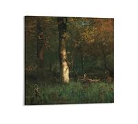 The Home of The Heron By George Inness Poster Picture Print Canvas Wall Paint Arts Decor Modern Home Artworks Gift Idea 16x16inch(40x40cm)