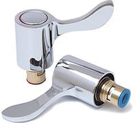 The Home Store Lever Head Tap Conversion Kit (Pair) 1/2" 1/4 Turn Meal Chrome Head including Valves