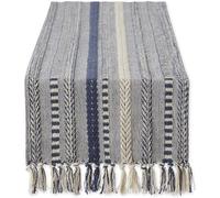 The Home Talk Premium Cotton Designer Table Runner - 13x72 Inches - Elegant Décor for Dining Tables, Handcrafted Quality Table Runner for Wedding, Buffets, Hotel, Restaurants, Rustic Home Décor, Blue