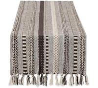 The Home Talk Premium Cotton Designer Table Runner - 13x72 Inches - Elegant Décor for Dining Tables, Handcrafted Quality Table Runner for Wedding, Buffets, Hotel, Restaurants, Rustic Home Décor, Brown