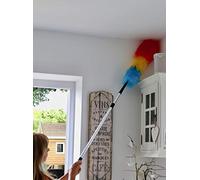 The Home Valet Company Dust Genie® Static Duster - Attracts Dust, Bendable Flexible Head, Extendable Long Reach, Hand Held, Multi Coloured