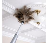 The Home Valet Company New Ostrich Feather Duster Long Reach Extendable Handle Reaches to over 2m