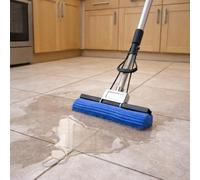 The Home Valet Company PVA Sponge Floor Mop - Super Absorbent, Easy Use Mops for Cleaning Floors Tiled, Wooden , Laminate with Self-Wringing Technology Our Squeezy Mop with Telescopic Handle