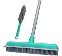 The Home Valet Company Rubber Broom set for floor cleaning and pet hair removal