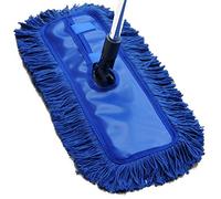 The Home Valet Company Waxed Floor Duster, Cotton, Blue, Comes with an ergo extendible handle that extends to 120 cm the head dimension is 45.5 cm x 18 cm big enough for most floors