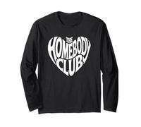 The Homebody Club Cozy Minimalist Introvert Long Sleeve T-Shirt