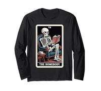 The Homebody Tarot Card Indoorsy Funny Introvert Long Sleeve T-Shirt