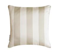 The HomeCentric Candy Cane Taupe Decorative Throw Cushion Cover 65x65 cm Set of 2 Modern Satin Pillow Cover Striped | Design Carnival Pillowcases for Couch, Sofa & Bed - Taupe Vertical