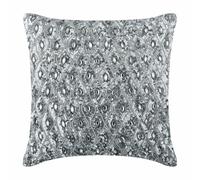 The HomeCentric Decorative Cushion Covers 30 x 30 cm Silver, Silk Throw Cushion Covers, Cushion Covers, Geometric Pillow Covers, Contemporary Throw Pillow Covers - Silver Anniversary