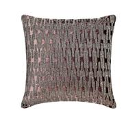 The HomeCentric Purple 45x45 cm (18"x18") Accent Cushion Covers, Velvet Geometric Accent Cushion Covers, Geometric Pattern Modern Style - Dark Dazzler