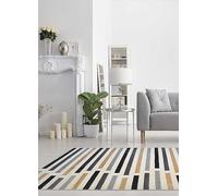 The Homemaker Rugs Collection Abstract Stripe Rug Grey