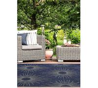 The Homemaker Rugs Collection Indoor/Outdoor County Stars Waterproof Rug Navy