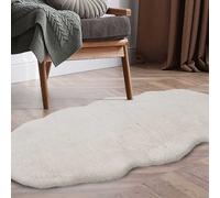 The Homemaker Rugs Collection Luxury Faux Fur Rug Natural