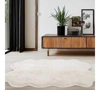 The Homemaker Rugs Collection Luxury Faux Fur Rug Natural