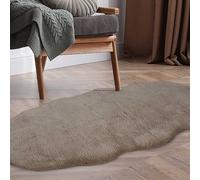 The Homemaker Rugs Collection Luxury Faux Fur Rug Natural