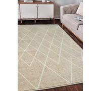 Homemaker Maestro Beige Cut Pile Rug - 120x170cm