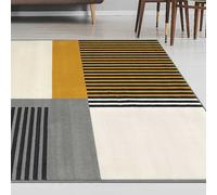 Maestro Barcode Ochre 160 X 230cm Rug, Yellow