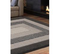 The Homemaker Rugs Collection Sara Border Rug Grey