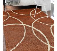Snug Bubbles Terracotta Ivory 120X170cm Rug, Orange