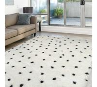 The Homemaker Rugs Collection Snug Shaggy Dots Rug Crm/taupe