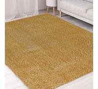 Homemaker Ochre Snug Plain Shaggy Rug 160 x 230cm - Yellow - Wilko