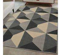 The Homemaker Rugs Collection Square Block Rug Grey
