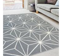 The Homemaker Rugs Collection Star Design Rug Silver