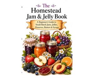 The Homestead Jam & Jelly Book: A Beginner’s Guide to Small-Batch Jams, Jellies, Preserves, Fruit Butters, Syrups & Sauces